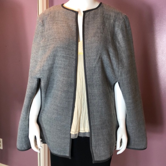 ASOS Jackets & Blazers - ASOS Heather Grey Cape